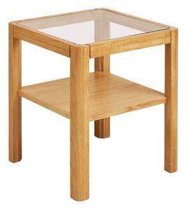 Tavolino con piano in vetro 40x40 cm Lourmarin – House Nordic