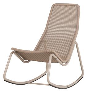 Poltrona da esterno beige in rattan artificiale Tom – WOOOD