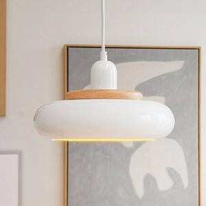 Dyberg Larsen Lampada a sospensione Planet Mini, dimmerabile, Bianco / Opale, Soggiorno / Sala da pranzo, Metallo, Design, Lampada a sospensione
