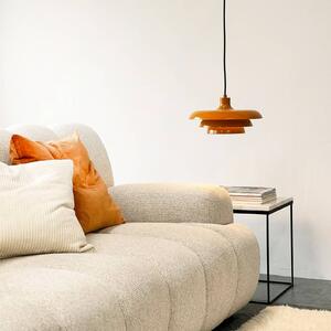 Dyberg Larsen Lampada a sospensione Ava, dimmerabile, Giallo / Arancione, Soggiorno / Sala da pranzo, Metallo, Design, Lampada a sospensione