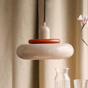 Dyberg Larsen Lampada a sospensione Planet Mini, dimmerabile, Crema / Ambra, Soggiorno / Sala da pranzo, Metallo, Design, Lampada a sospensione