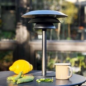 Dyberg Larsen Lampada da tavolo solare DL25, nera, in metallo DL25 Solar, dimmerabile, Nero, Metallo, Design