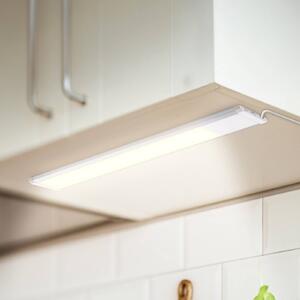 B.K. Licht Lampada LED sottopensile Lord, lunghezza 57,5 cm, argento, 3.000 K Lord, Alluminio / Grigio / Zincato, Cucina, Metallo, Lampade per mobili