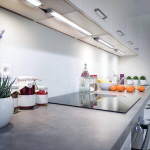 B.K. Licht Lampada LED sottopensile Hike, colore titanio, L 54,7 cm, 4000 K Hike, Alluminio / Grigio / Zincato, Cucina, Plastica, Lampade per mobili