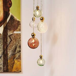 EBB & FLOW Lampada a sospensione in vetro Uva M, dimmerabile, Alluminio / Grigio / Zincato, Soggiorno / Sala da pranzo, Vetro, Scandinavo, Lampada a sospensione