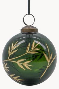 Set di 4 palline di Natale fatte a mano Leaf
