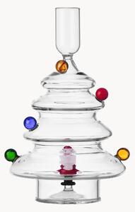 Candelabro fatto a mano con Babbo Natale e palline colorate Christmas Tales