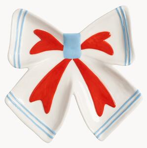 Piatto da portata dipinto a mano in dolomite Ribbon