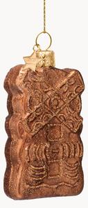 Pallina di Natale in vetro soffiato Dutch Speculaas Koekje