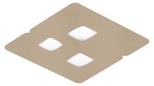 Lampada a Soffitto GISELLE P/P 3XGX53 Max 3x8W in Alluminio Tortora, Design Moderno Biemissione 120° per Interni - Gealuce