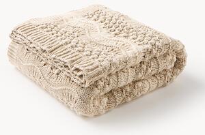 Coperta natalizia lavorata a maglia Anja