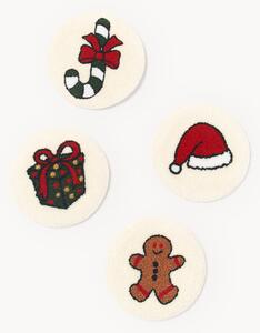 Set di 4 sottobicchieri in cotone Randi