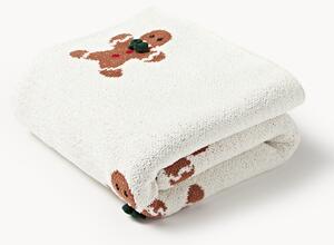 Coperta natalizia con motivo omino di pan di zenzero Caspie