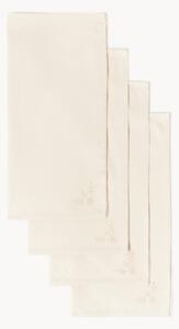 Set di 4 tovaglioli natalizi ricamati Hedda