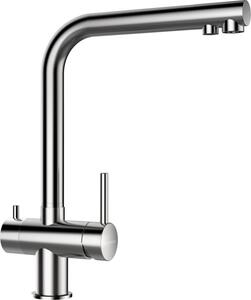 Rubinetto da cucina Schock Vitus / Miscelatore a tre vie, acciaio inox massiccio