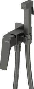 Rubinetto per bidet di design, montaggio incasso - titanio