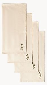Set di 4 tovaglioli natalizi ricamati Torry