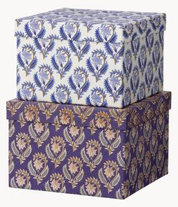 Set di 2 scatole decorative fatte a mano Bindiya