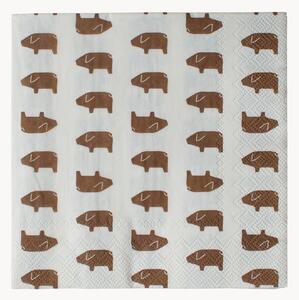 Set di 12 tovaglioli Swedish Pigs