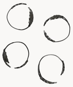 Set di 4 portatovaglioli fatti a mano Holly Leaf