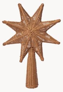 Puntale albero di Natale in rattan Star