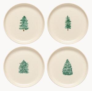 Set di 4 piatti da colazione fatti a mano Pacifica