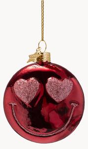 Pallina di Natale in vetro soffiato Smiley Heart