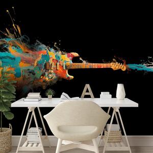 Carta da parati – Chitarra elettrica colorata in movimento
