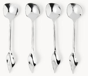 Set di 4 cucchiaini da caffè lucidi Nimos