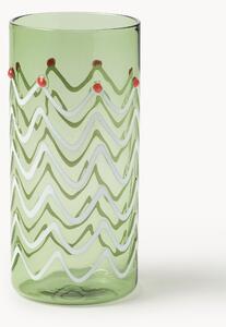 Set di 4 bicchieri da long drink natalizi in vetro soffiato Girla