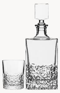 Set da whisky in vetro cesellato Logan 5 pz