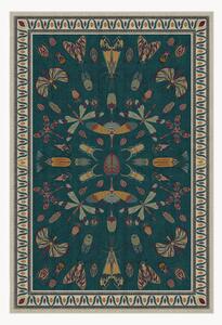 Tappeto a pelo corto lavabile Flutterby by Iris Apfel