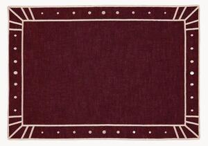 Tovaglietta americana con bordo ricamato Belle Nuit