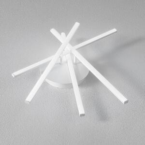 Plafoniera LED Tullia P/4 3000K, 40W 2200lm in alluminio satinato bianco e silicone opale, design moderno per interni, IP20 - Gealuce