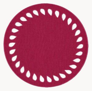 Tovaglietta americana rotonda con bordo ricamato Viseu
