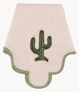 Tovagliolo con cactus ricamato Ondulado