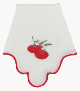 Tovagliolo con pomodoro ricamato Ondulado