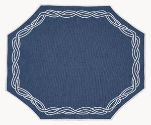 Tovaglietta americana ottagonale con bordo ricamato Corda