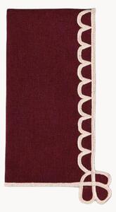 Tovagliolo con bordo ricamato Belle Nuit