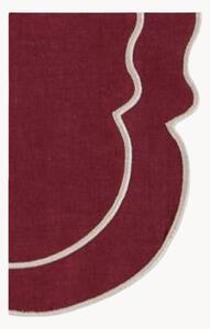 Tovagliolo con bordo ricamato Clou