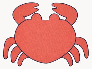 Tovaglietta americana a forma di granchio con bordo ricamato Crab