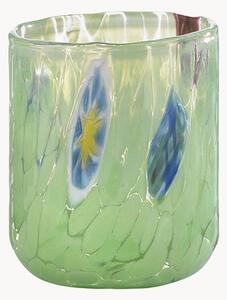 Set di 6 bicchieri in vetro soffiato artigianali Murrine