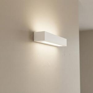 Applique da Parete 2xE14 Rettangolare 45cm in Gesso Pitturabile