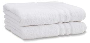 Set di asciugamani tipo terry bianchi in cotone 2 pz 90x140 cm Zero Twist – Catherine Lansfield