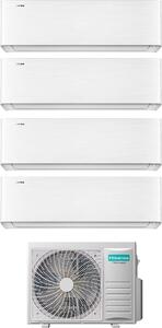 Hisense Climatizzatore Quadri Split Inverter 9000+9000+9000+12000 Btu Condizionatore con Pompa di Calore Classe A++/A+ Gas R32 Wi-Fi (Unit Interna