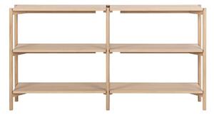 Libreria di colore naturale con effetto rovere 169x88x30 cm Braidwood – Actona