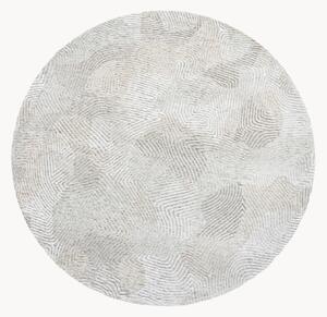 Tappeto rotondo jacquard lavabile da interno-esterno Coral
