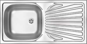 1-bowl steel sink with drainer