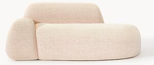 Divano 2 posti in bouclé con chaise longue Wolke