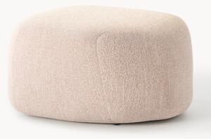 Pouf ovale in bouclé Wolke